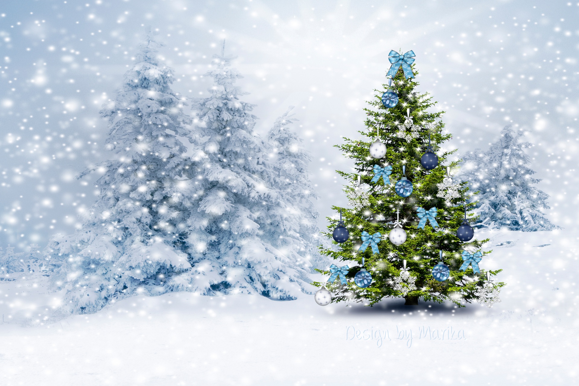 Hình ảnh cây thông Noel và lễ hội giáng sinh 2020