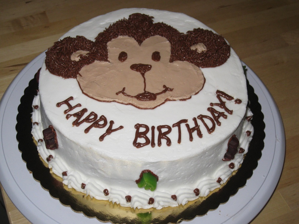 23 ảnh bánh sinh nhật hình con khỉ đẹp, dễ thương cho người tuổi thân