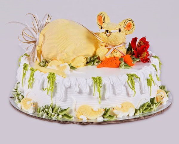 29 ảnh bánh sinh nhật hình con chuột đẹp, bánh kem tuổi Tý