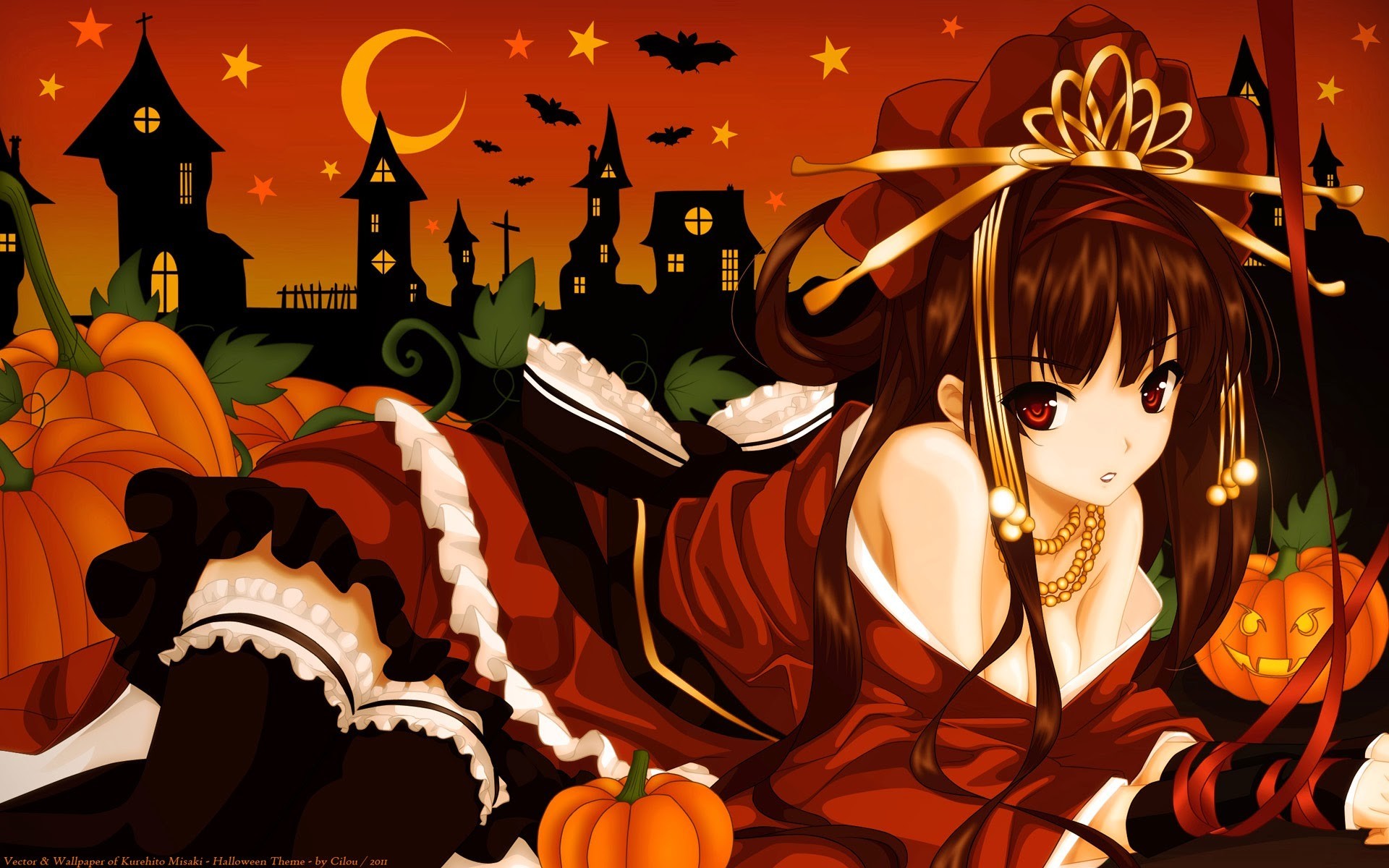 Hình nền  Anime cô gái Halloween Truyện tranh 1920x1200  arg81  226321   Hình nền đẹp hd  WallHere