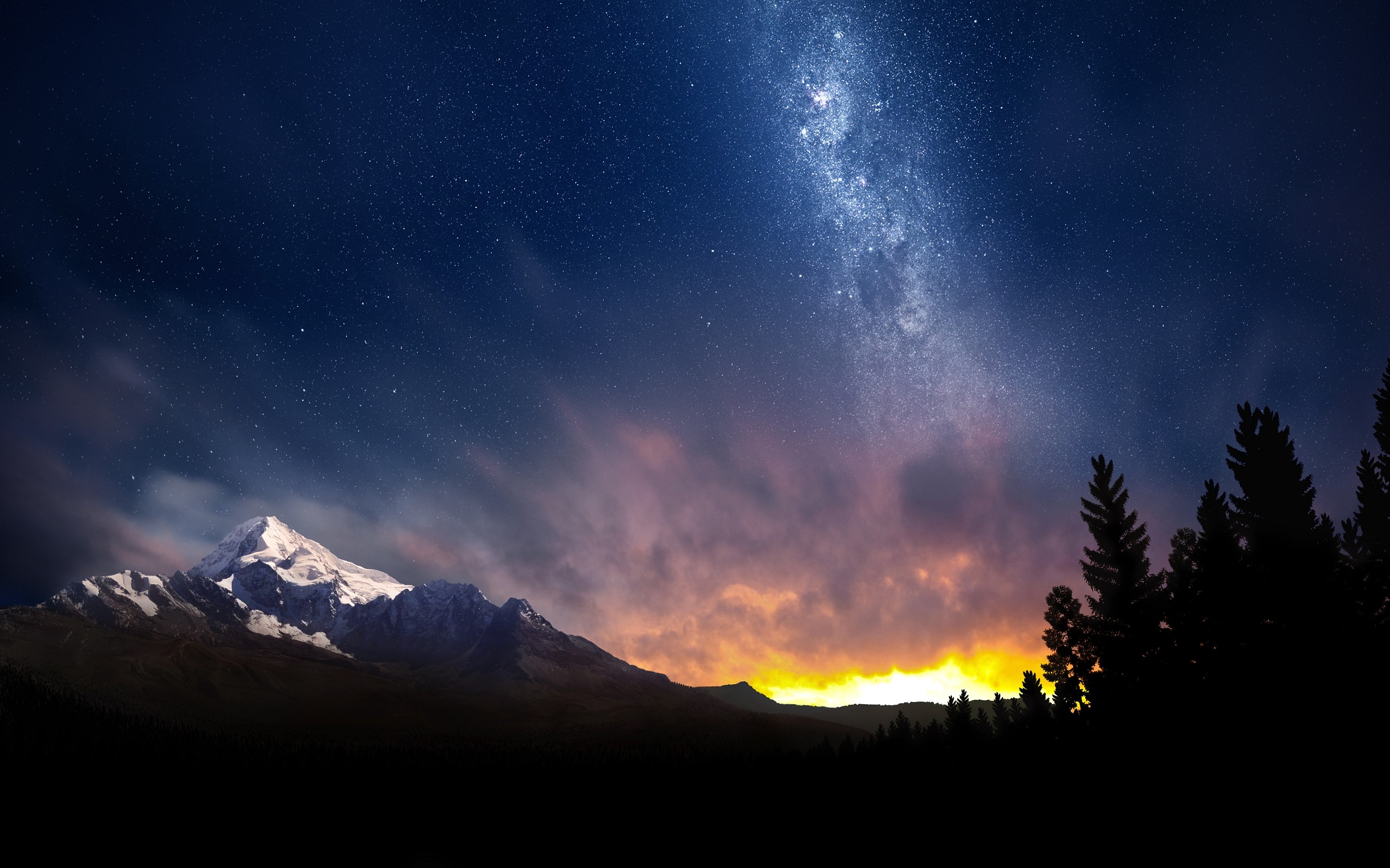Hình nền bầu trời đêm ảnh nền bầu trời sao đẹp  Quantrimangcom  Hình nền  Bầu trời đêm Sword art online