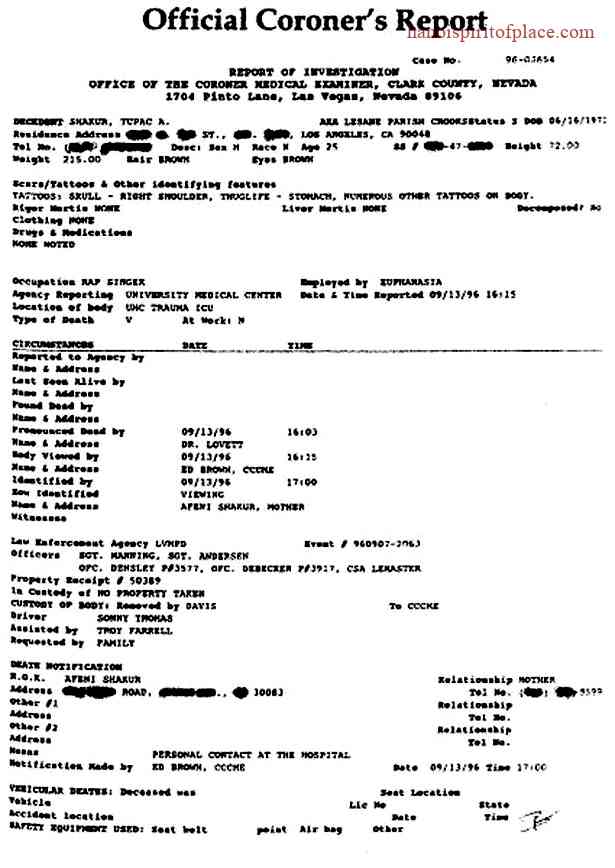 Understanding the Significance of Tupac Autopsy Report