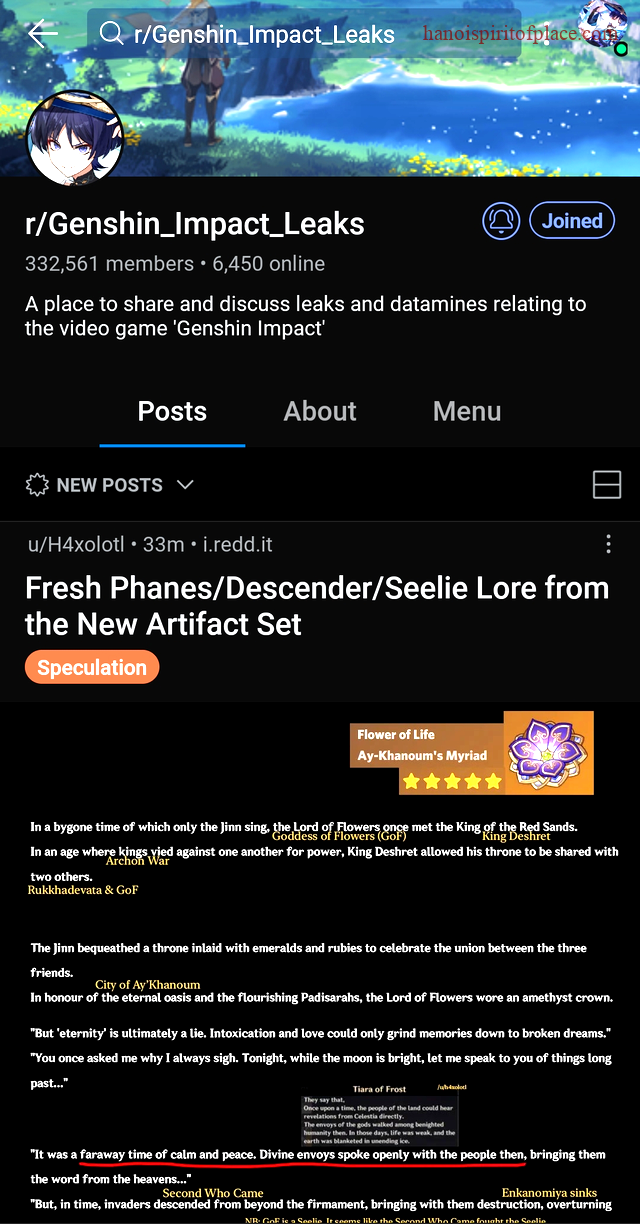 The Purpose of the Genshin Leaks Reddit Page