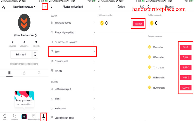 comprar monedas de TikTok