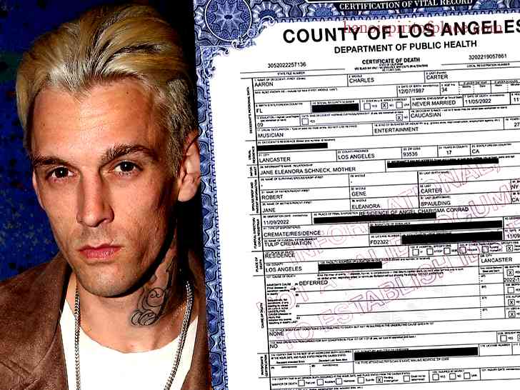 Aaron Carter Cause of Death Autopsy Unveils Startling Findings