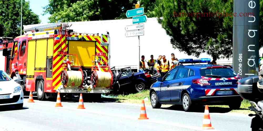 Accident Lamonzie Saint Martin