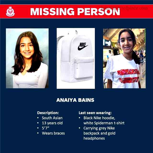 Breaking News: Anaiya Bains Found – The Latest Updates