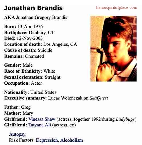 Untangling the Mystery Surrounding Jonathan Brandis Autopsy