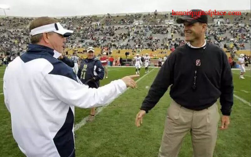 Jim Harbaugh and Jim Kelly Fight