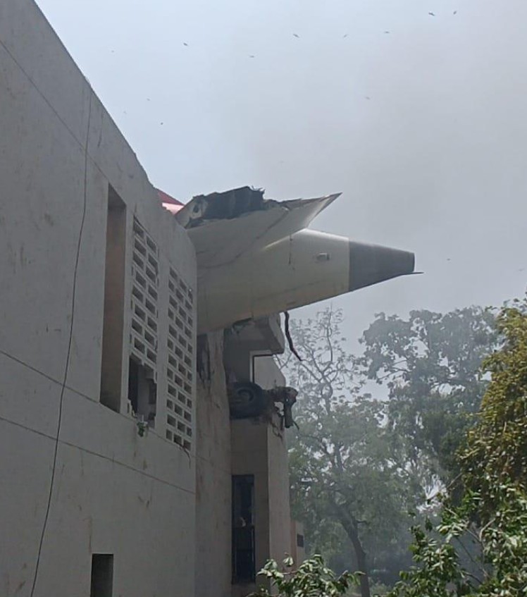 Air India Plane 787 Crash Video Shows Fiery Aftermath